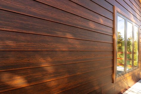 Cedar Hardie Board Siding, Wood Siding Stain Colors, Cedar Looking Vinyl Siding, Wood Look Fiber Cement Siding, Wood Like Siding, Wood Grain Siding, Cedar Exterior Siding, Cement Siding Exterior Colors, Fiber Cement Board Exterior