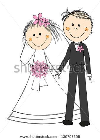 Marriage Cartoon, Birthday Wishes For Kids, Good Morning Picture, Digi Stamps, Couple Cartoon, Happy Wedding, Wedding Couple, Wedding Humor, Wedding Images