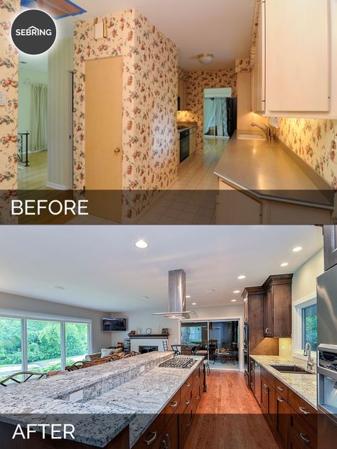 Before & After Kitchen Naperville - Sebring Design Build Architecture Renovation, Before After Kitchen, Home Remodeling Contractors, Home Remodeling Diy, Full Kitchen, After Pictures, Kitchen Remodeling, Remodeling Projects, Home Improvement Projects