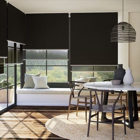 Roller shades Roller Shades Kitchen, Roller Shades Bedroom, Roller Shades Living Room, Modern Roller Shade, Roller Shades Diy, Curtains And Shades, Roller Blinds Bedroom, Blinds Bedroom, Blockout Blinds