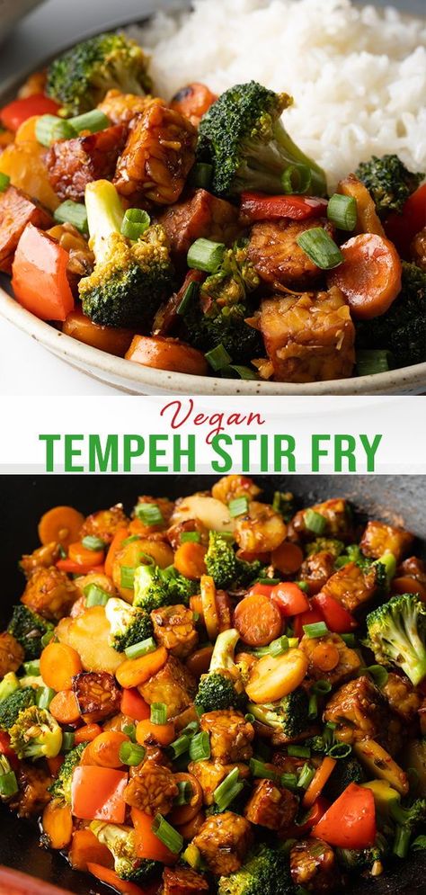 Tempeh Recipes Vegan, Tempeh Stir Fry, Vegan Tempeh, Tempeh Recipe, Vegan Stir Fry, Tempeh Recipes, A Spicy Perspective, Stir Fry Recipe, Veggie Stir Fry