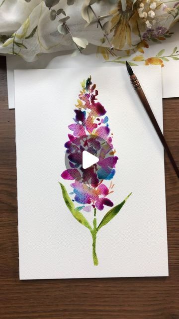 Liquid Watercolor Techniques, Watercolour Pictures, Watercolour Techniques, Learn Watercolor Painting, Art Demo, Watercolor Beginner, Liquid Watercolor, Learn Watercolor, Watercolor Pictures