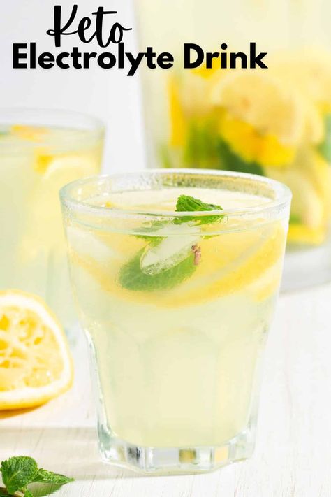 Electrolytes Drink Recipe, Carnivore Diet Electrolytes, Electrolight Drink Recipe, Keto Lemonade Recipe, Homemade Electrolyte Drink Recipes, Diy Electrolyte Drink, Keto Drinks, Keto Electrolyte Drink Recipe, Natural Electrolyte Drink Recipe