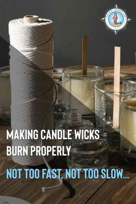 Making Candle Wicks Burn Properly (Ultimate Tips & Tricks) Homemade Candle Wick, Making Candle Wicks, Diy Candle Wick, Candle Making Recipes, Black Flame Candle, Candle Wicks, Making Candle, Candle Wick, Succulent Garden Diy