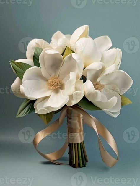 White Magnolia Bouquet, Magnolia Flower Arrangement Wedding, Bridal Bouquet Magnolia Wedding Flowers, Magnolia Flower Bouquet Brides, Magnolia Bride Bouquet, Magnolia And Hydrangea Wedding, Hydrangea And Magnolia Bouquet, Wedding Magnolia Flowers, Wedding Cake Magnolia