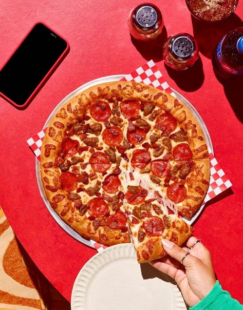 PIZZA HUT 2.0 - BRAND REFRESH | Vinnie Finn | Los Angeles Photographer Los Angeles, Angeles, Pizza Variety, Food And Beverage Photography, Pizza Photo, Pizza Branding, Pizza Style, Beverage Photography, Pizza Menu