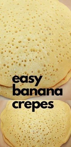 Blender Crepes, Banana Crepes, Crepes Recipe, Crepe Batter, Pancakes Breakfast, Banana Dessert Recipes, Banana Pancakes Recipe, French Crepes, Banana Dessert