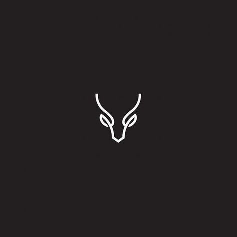 Branding Icon, Taurus Logo, Logos Photography, Goat Logo, Logo Design Love, Capricorn Tattoo, Taurus Tattoos, Line Logo, Deer Tattoo