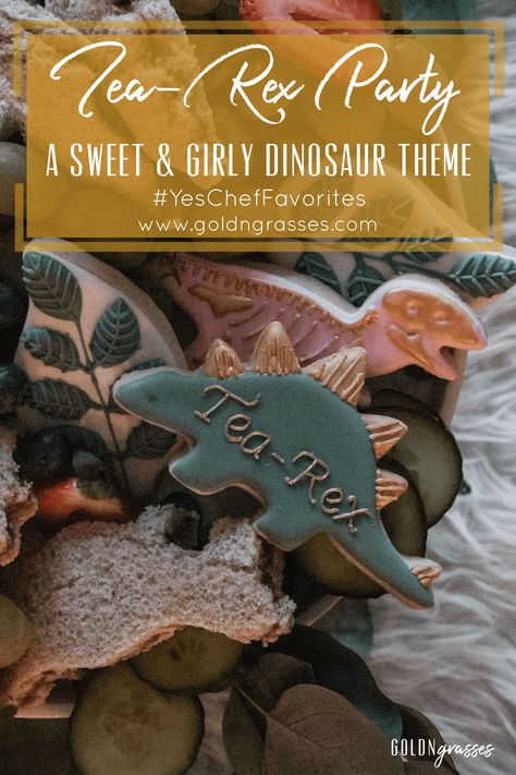 Tea-Rex Party | A sweet and feminine dinosaur theme Dinosaur Cookies, #cookies #dinosaur #feminine #KidBirthdayDecorationathome #KidBirthdayDecorationballoon #KidBirthdayDecorationboys #KidBirthdayDecorationdecor #KidBirthdayDecorationdiy #KidBirthdayDecorationeasy #KidBirthdayDecorationgirls #KidBirthdayDecorationideas #KidBirthdayDecorationindia #KidBirthdayDecorationoutdoor... Dinosaur Desserts, Girly Dinosaur, Sprinkles Party, Dinosaur Cookie, Dinosaur Birthday Theme, Kids Tea Party, Tea Rex, Girl Dinosaur Birthday, Dinosaur Cookies