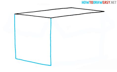 How to Draw a Box - How to Draw Easy Draw A Box, Box Drawing, Draw Easy, Start Drawing, Pencil And Paper, Learn How To Draw, Drawing Lessons, Drawing Skills, Box Ideas