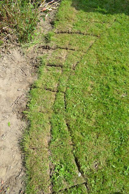 From dirt to a pallet wood walkway in the garden: start to finish! Pallet Walkway, Wood Walkway, Flower Bed Edging, Outdoor Walkway, Funky Junk Interiors, Landscape Edging, Lawn Edging, Garden Yard Ideas, Garden Pathway