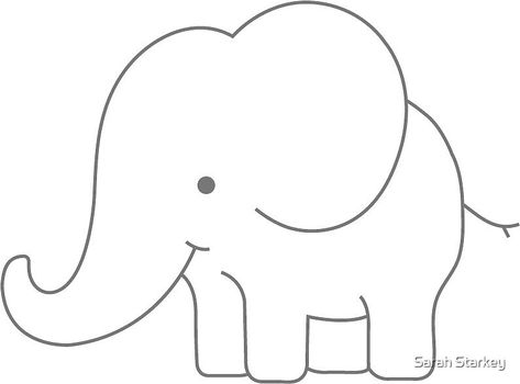 Elephant Drawing Simple, Elephant Template Printable Free, Elephant Doodle Simple, Cartoon Elephant Drawing, Outline Elephant, Elephant Picture For Kids, Easy Elephant Drawing, Elephant Drawing For Embroidery, Elephant Motif Embroidery