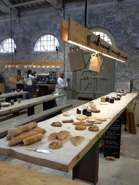 12 Beautiful Bakeries from Around the World - L' Essenziale Metal Ruler, Bakery Shop Design, Bakery Interior, Bakery Design Interior, Bakery Kitchen, Food Retail, Design Café, Bakery Design, Bakery Shop