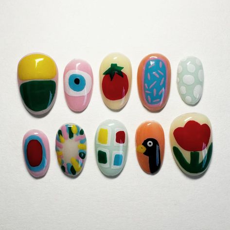 Doodle Nails, Short Square Nails, Summery Nails, Inspired Nails, Really Cute Nails, Pretty Gel Nails, Your Spirit Animal, Gel Nail Design, Nails Desing