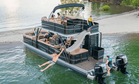 Pontoon Boat, Pontoon Boat With Slide, Luxury Pontoon Boats, Pontoon Party, Pontoon Boats For Sale, Pontoon Boat Accessories, Pontoon Boats, Deck Boat, Speed Boat