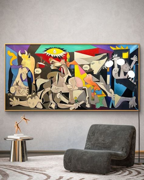 #paintings #modernart #canvaspainting #abstractcolorful #paintingideaswalldecor #AbstractPaintings #ModernPaintings #FamousPaintings #WallPaintings #CanvasPaintings #OilPaintings #WatercolorPaintings #AcrylicPaintings #LandscapePaintings #HomeDecorPaintings Large Paintings For Living Room, Pop Art Design Interior, Bedroom Wall Decorations, Wall Art For Men, Picasso Inspired, Surealism Art, Dynamic Shapes, Painting Light, Deep Emotions