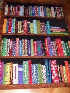 Bookcase quilts on Pinterest | Book Quilt, Bookcases and Bookshelves Bookcase Quilt Pattern, Bookshelf Quilt, Bookcase Quilt, Quilt Pattern Free, Colchas Quilting, Inspiring Books, Paper Pieced Quilt Patterns, The Quilt Show, Picture Quilts