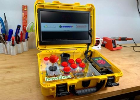 Retropie Arcade, Custom Gameboy, Game Room Ideas Man Caves, Pi Arcade, Arcade Cabinet Plans, Retro Pi, Diy Arcade Cabinet, Arcade Buttons, Raspberry Pi Computer