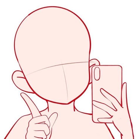 Body Pose Drawing Chibi, Chibi Art Inspiration, Anime Base Holding Phone, Drawing Body Poses Holding Phone, Gaming Chibi Pose, Body Base Drawing Male Chibi, Vtuber Body Base Chibi, Cute Headshot Poses Drawing, Phone Poses Reference