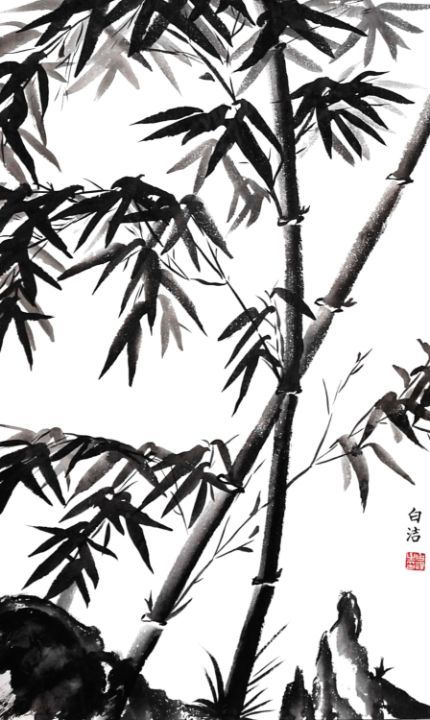 Bamboo Painting, Chinese Flowers, Chinese Ink, Chinese History, Free Style, Chinese Painting, Ink Painting, Rice Paper, Traditional Chinese