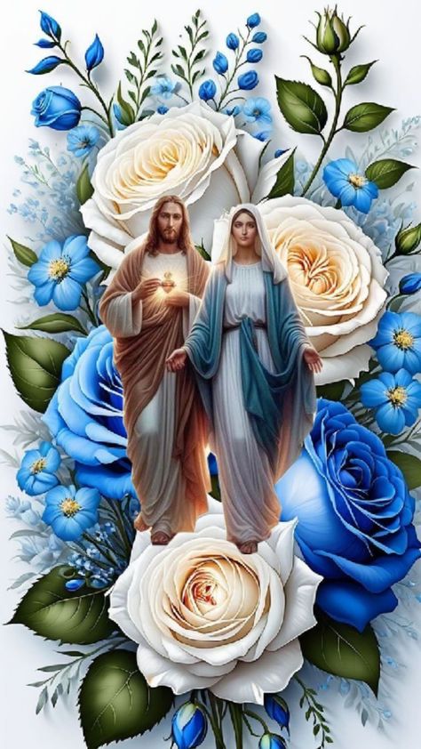 Facebook Lite, Mary Jesus Mother, Iphone Wallpaper Violet, Mother Mary Pictures, I Miss You Wallpaper, Mother Mary Images, Jesus And Mary, Jesus Christ Painting, Photo Frame Wallpaper