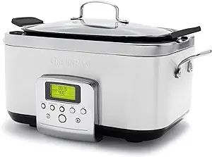 GreenPan Elite 8-in-1 Programmable 6 Quart Electric Slow Cooker,Dishwasher Safe Lid & Removable Crock, PFAS-Free Healthy Ceramic Nonstick Multi-Cooker,Sear, Sauté/Brown,Steam Basket,Roast, Cream White Modern Appliances, Slow Cookers, Small Kitchen Appliances, Kitchen Items, Kitchen Essentials, Slow Cooker Recipes, Crock Pot, Slow Cooker, Steam