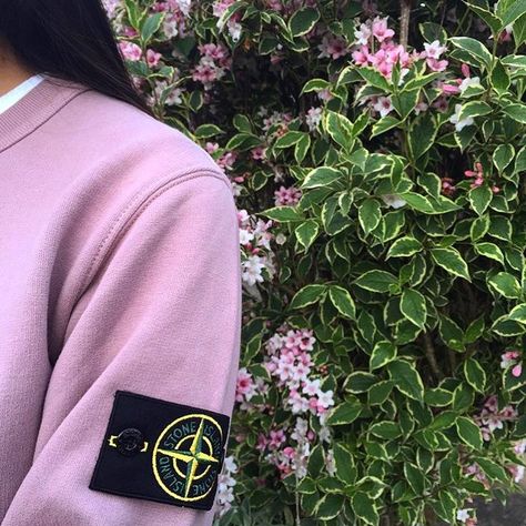 Tumblr, Stone Island Hooligan, Pink Stone Island, Stone Island Jumper, Island Clothing, Clothing Labels Design, Stone Island Clothing, Island Outfit, Black Relationship Goals