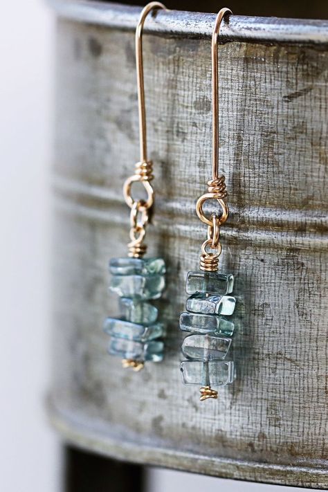 Earrings Inspiration, Diy Schmuck, Bead Jewellery, Jewelry Creation, Jewelry Projects, Diy Earrings, Jewelry Tutorials, Wire Wrapped Jewelry, Designer Earrings