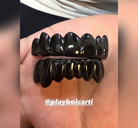 Black Grills, Dental Jewelry, Black Teeth, Grillz Teeth, Rapper Jewelry, Grills Teeth, Blackout Tattoo, Tooth Gem, Teeth Jewelry