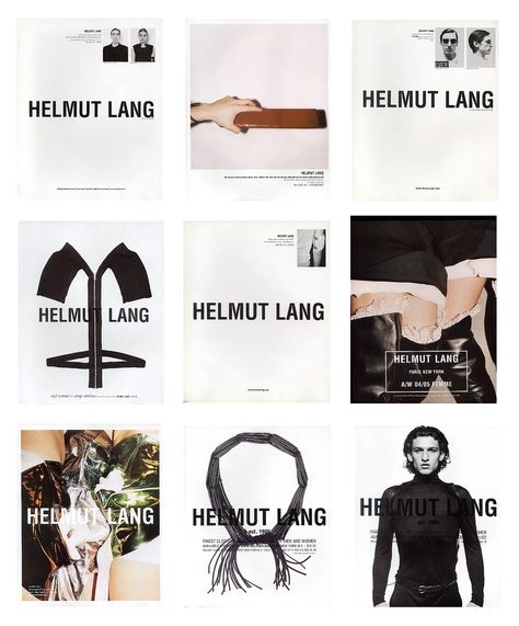 Helmut Lang and his influence on fashion and current day culture. Helmut Lang Campaign, Fashion Editorial Layout, Fashion Layout, Graphics Layout, Editorial Layout, 3d Texture, Book Layout, Fashion Advertising, Fashion Graphic