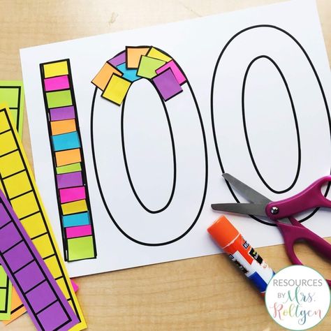 Keep Preschoolers Busy, Kindergarten Prep Activities, 100 Días De Clases, 100th Day Of School Crafts, 100s Day, 100 Day Of School Project, Kindergarten Prep, 100 Day Celebration, School Celebration