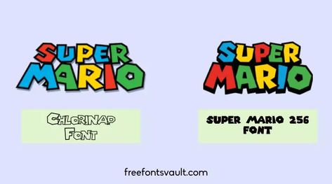 Super Mario Font Free Donwload | Free Fonts Vault Super Mario Font Printable, Super Mario Font Printable Free, Super Mario Bros Font, Super Mario Font Free, Super Mario Letters Printable Free, Mario Font Free, Mario Bros Font, Super Mario Font, Super Mario Free