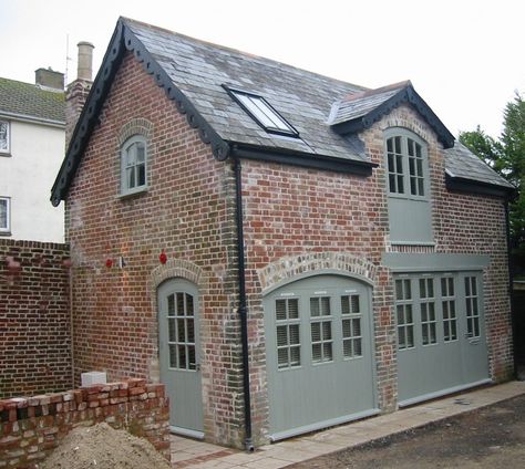 The Coach House, Chard Coach House Conversion, Garage Coach House, Coach House Garage, Railway Carriage Conversion, Brick Carriage House Garage, Two Bedroom House, Mews House, Modern Garage, Coach House