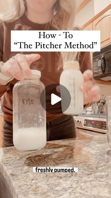 Hudson’s Mom //🤰🏼& Baby Advice on Instagram: "My most clicked on pin on @pinterest is for my blog post for how to do the pitcher method. 

The key is to make sure to not mix different temperatures of milk and keep track of the pump date. 

Here’s how I do the pitcher method. 
🥛 designate one container as your “pitcher”. I love these glass jars (link on my blog)
🥛 refrigerate your milk in a separate container after a pump 
🥛 once your fresh pump is chilled to the same temperature, combine into your pitcher
🥛 repeat 

I use a white erase marker to mark the oldest date to make sure that I refresh my pitcher or bag to freeze before it’s been too many days (CDC guideline is currently 4 days)

Do you do the pitcher method?
.
.
.
www.hackinghudson.com
.
.
#mama #motherpumper #breastfeeding Pitcher Method Pumping, Breastfeeding Pitcher Method, Pumping Pitcher Method, Pitcher Method Breastfeeding, Breastmilk Pitcher Method, Breast Milk Pitcher Method, Pitcher Method Breastmilk, Breast Milk In Fridge, Pitcher Method