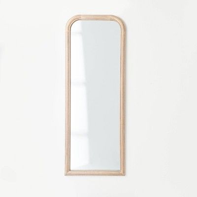 24" X 64" Wood Floor Mirror - Threshold™ Designed With Studio McGee : Target Wood Floor Mirror, Mcgee Target, Ikea Play Kitchen, Freestanding Mirrors, Forest Hill, Length Mirror, Studio Mcgee, Decorative Accents, Space Crafts