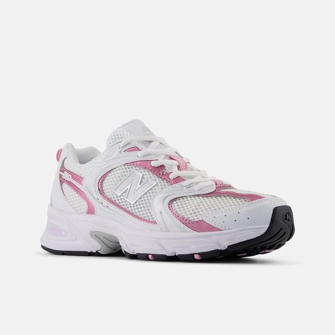 530, MR530PK New Balance Shoes 530 Pink, New Balance Shoes 530, Pink Sugar, New Balance Shoes, Running Shoe, High Tech, New Balance, Everyday Fashion, Metallic Silver