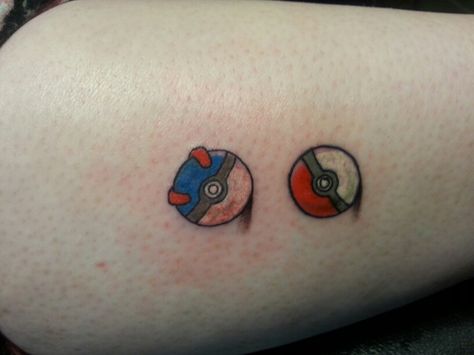 Small Pokeball Tattoo, Pokeball Tattoo, Pokemon Tattoos, Pikachu Tattoo, Tattoos Instagram, Tattoos Inspo, Pokemon Ball, Cool Pokemon Wallpapers, Mini Tattoo