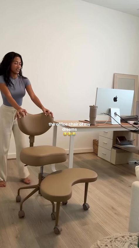 Furniture Free Living, Desk Chair Ideas, Ergonomic Workstation, Amazon Office, Amazon Furniture, Meditation Chair, Adjustable Chair, Innovative Office, Kneeling Chair