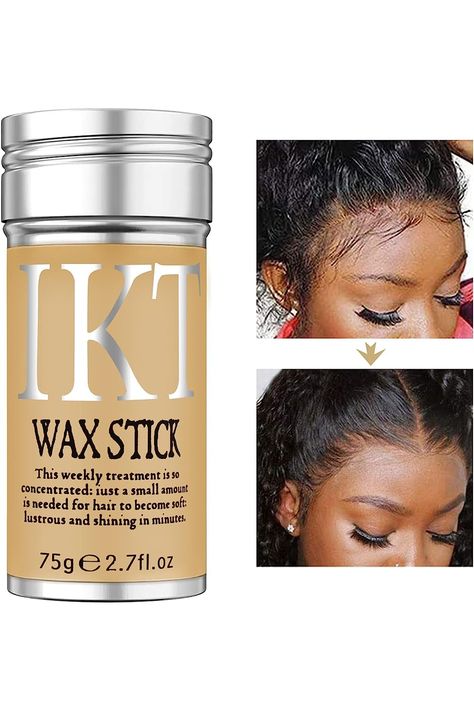 Hair Wax Stick for Wigs, Bed Head Stick Edge Control Slick Stick Hair Pomade Stick Non-greasy Styling Wax 2.7 Oz, Long Lasting, Strong Hold Temporary Hair Styling Product for Edge Frizz Hair SOVONCARE (Pack of 1) Wax Stick For Wigs, Slick Stick, Hair Wax Stick, Frizz Hair, Wax Stick, Edge Control, Hair Frizz, Hair Pomade, Slick Hairstyles