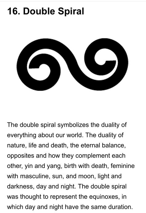 Question Mark Tattoo Meaning, Spiritual Henna Tattoos, Double Spiral Meaning, Double Spiral Tattoo, Mind Body Soul Tattoo, Duality Tattoo Ideas, Henne Tattoo, Spiral Tattoos, Symbols And Meanings