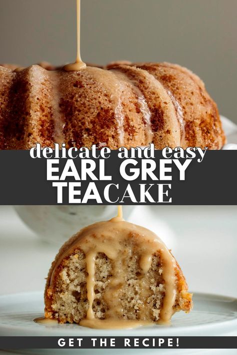 Earl grey cake. London Fog Cake, Yogurt Bundt Cake, Earl Grey Milk Tea, London Fog Recipe, Earl Grey Cake, Milk Dessert, Tea Cakes Recipes, Tea Time Food, Yogurt Cake