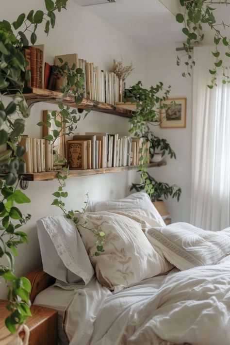 17 Ideas For a Quick Home Bedroom Refresh - Melanie Jade Design Simple Room Makeover Ideas, Bed Corner Ideas, Simple Cozy Room, Small Room Design Bedroom Space Saving, Uni Room Decor, Plant Bedroom, Uni Bedroom, Bedroom Plants Decor, Uni Dorm