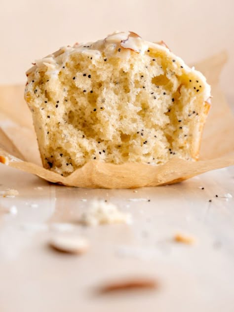 Almond Poppy Seed Muffins, Almond Poppyseed, Almond Poppyseed Muffins, Poppyseed Muffins, Almond Muffins, Almond Seed, Jumbo Muffins, Yummy Bread, Seed Muffins