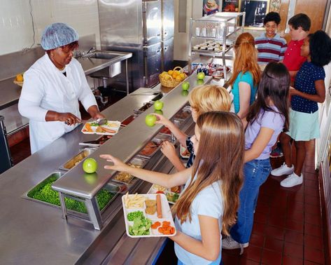 Improving School Lunches (for Kids and the Environment) School Lunch Menu, Preschool Cooking, Farm Animals Preschool, Cafeteria Food, Gluten Free Kids, Hot Lunch, Safe Schools, School Cafeteria, Lunch Room