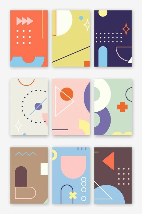 Design Patterns Geometric, Banner Ideas Design, Graphic Elements Design, Banner Graphic Design, Memphis Design Pattern, Banner Design Ideas, Banner Design Layout, Desain Editorial, Memphis Design