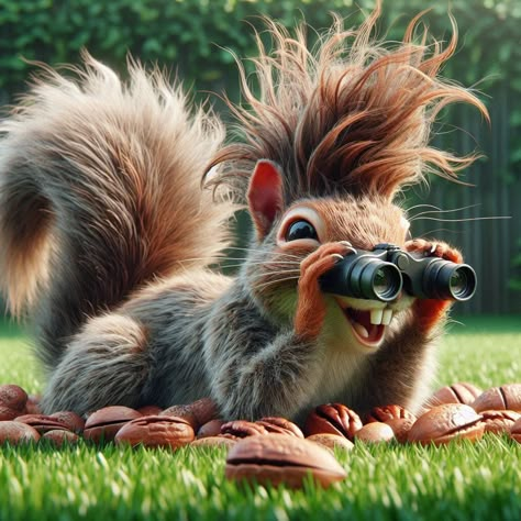 Srećan Uskrs, Angry Squirrel, Funny Faces Pictures, Hair Funny, Squirrel Pictures, Good Morning Funny Pictures, Squirrel Funny, Painted Rock Animals, Animal Portraits Art