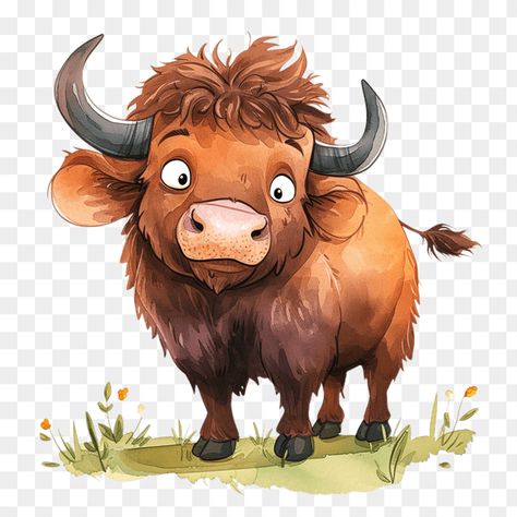 Cute brown buffalo clipart Buffalo Sketch, Buffalo Clipart, Starfish Clipart, Cute Buffalo, Cute Animal Clipart, Cute Cartoon Characters, Vintage Nautical, Let The Fun Begin, Summer Projects