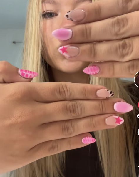 Cutesy Nails, Preppy Nails, Hoco Nails, Teen Nails, Cruise Nails, Cheetah Print Nails, Beachy Nails, Gel X Nails, Aesthetic Nail