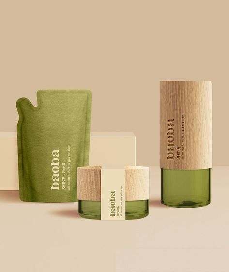 Bamboo Skincare Packaging, Sustainable Beauty Packaging, Sustainable Skincare Packaging, Clean Skincare Packaging, Beauty Package Design, Packaging Cosmetic Design, Cosmetic Packaging Design Skincare, Skin Care Packaging Ideas, Herbal Branding