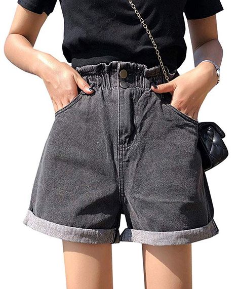 Ripped Jeans Look, High Waisted Denim Shorts, Buy Clothes Online, High Waisted Mom Jeans, High Waist Fashion, High Waisted Jean Shorts, Jeans For Short Women, Blue Jean Shorts, High Waisted Shorts Denim